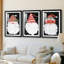Winter Home Gnome - Impression sur mesure encadrée de qualité supérieure - 3 pièces