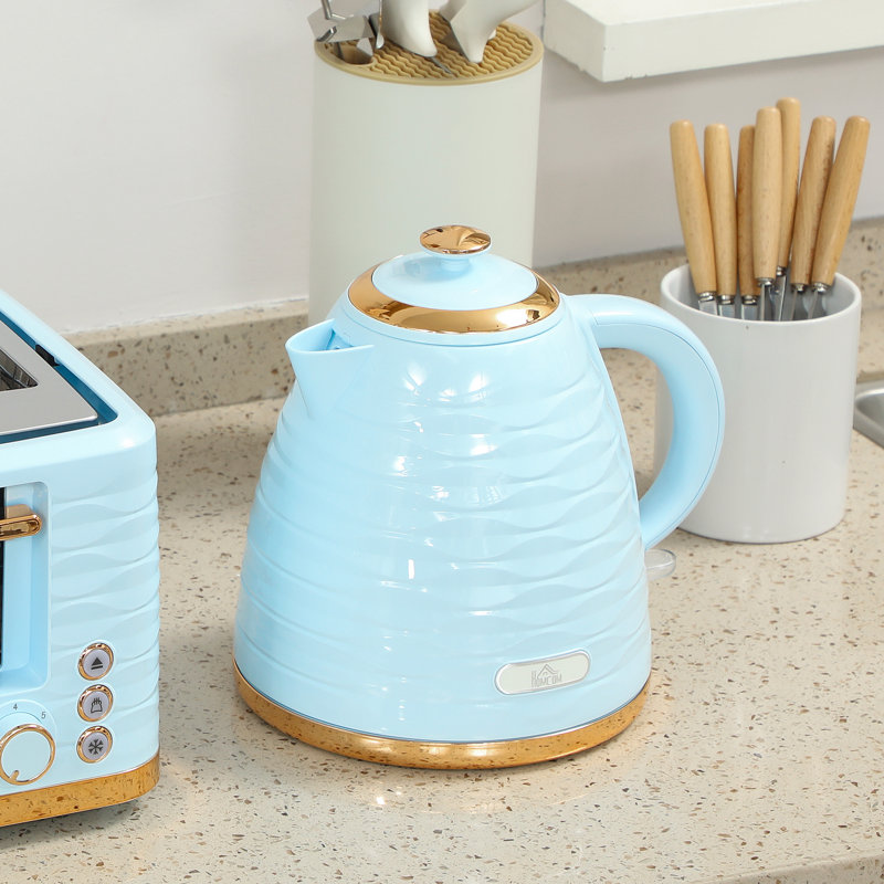 Kettle and Toaster Set, Blue