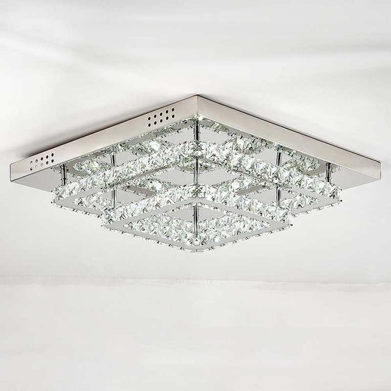 Hurd LED Flush Mount, 19cm H x 50cm W x 50cm D