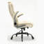 Fauteuil de bureau haut dossier - Appui-tête relevable avec accoudoirs rabattables Support lombaire réglable intégré, chaise de bureau d'ordinateur ergonomique