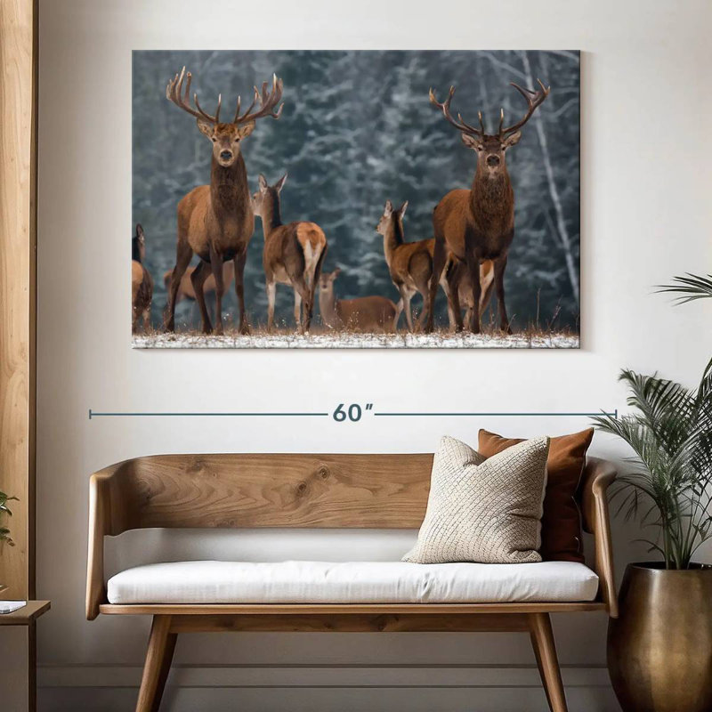 Brampt Deer Season, 34" H x 51" W