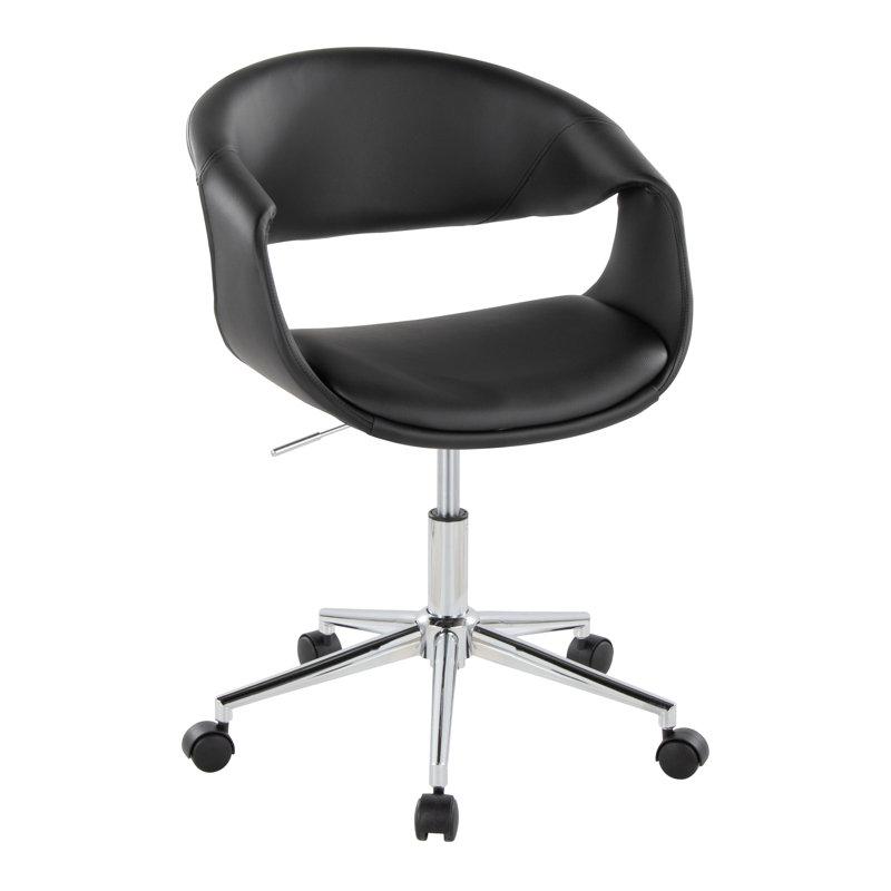 Arshad Upholstered 5-Star Task Chair, Black