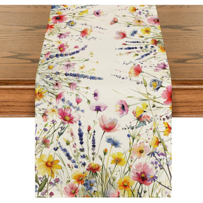 Sielen Runner Floral Polyester Table Runnner
