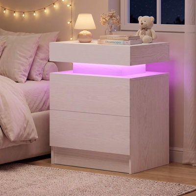 Westerly Wooden Nightstand with Charging Station