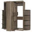 Lit escamotable double rotatif avec armoire murale cachée, deux tablettes latérales à 3 niveaux, bureau convertible, supports de rangement supplémentaires, lit mural multifonctionnel peu encombrant pour le bureau à domicile et les petites pièces-1974173222