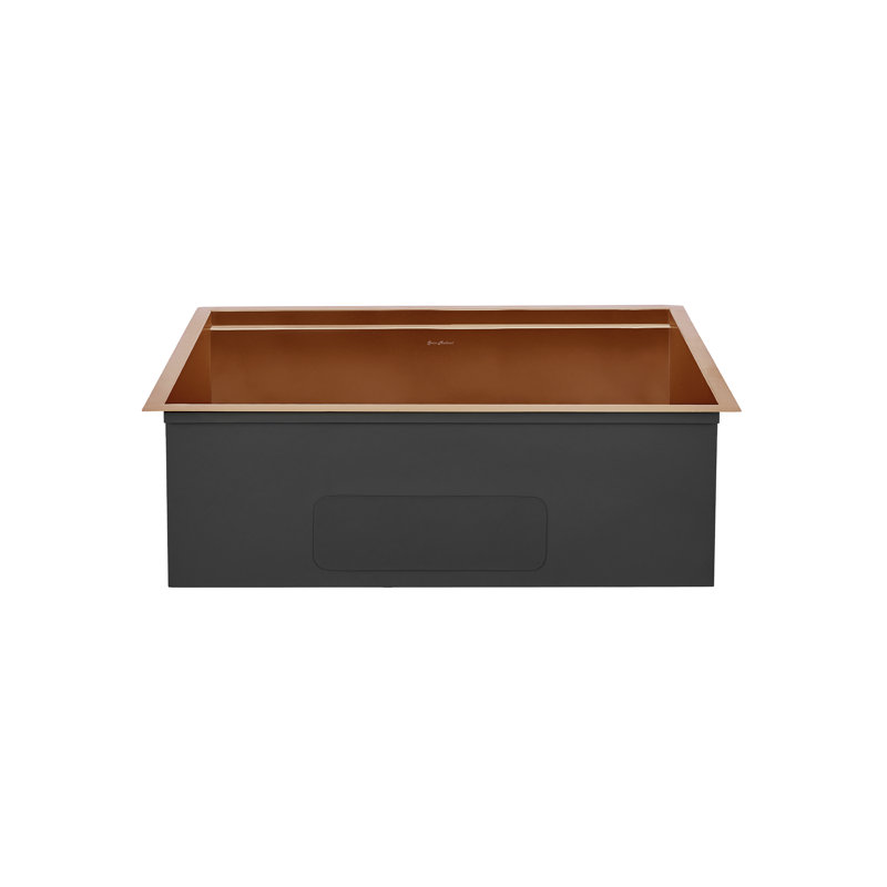 Tourner 30 x 19 Stainless Steel, Single Basin, Undermount Kitchen Workstation Sink, Rose Gold