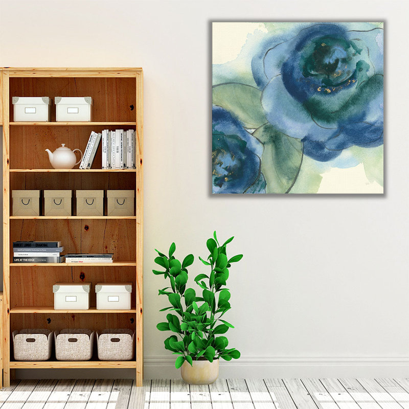 Wannabe Poppies II - reproduction d'art sur toile, H 30 po x l 30 po