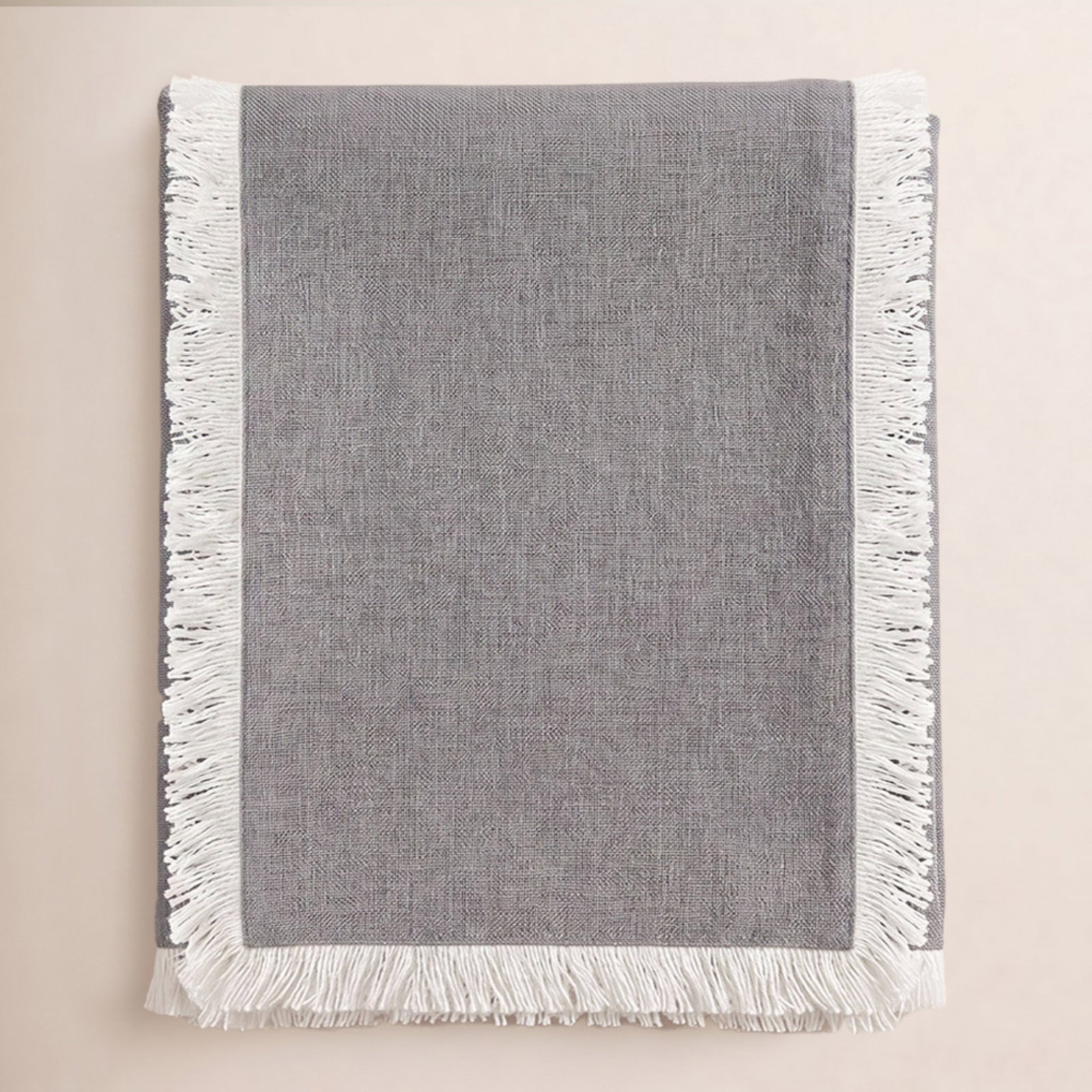 Flamenco Table Runner, Gray