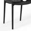 Chaise de salle à manger d'extérieur empilable-1608767168