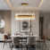 Dimmable LED Drum Chandelier