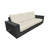 Jenette Wicker Outdoor Sofa with Sunbrella Cushions