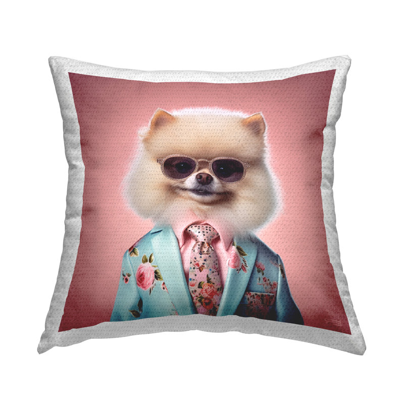 Coussin d'extérieur Fluffy Trendy Dog