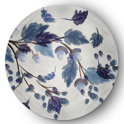 Chenille Floral Indoor / Outdoor Rug