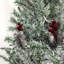 Ensemble de 4 pièces d'arbre de Noël artificiel pré-éclairé, guirlande,  et ensemble de 2 arbres d'entrée avec lumières DEL
