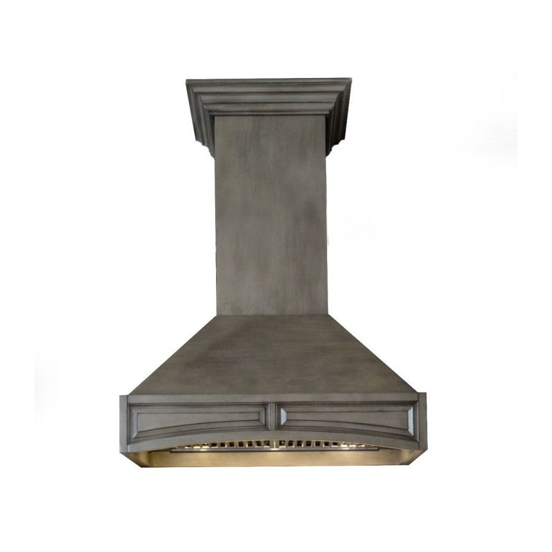ZLINE 30 po Hotte murale à conduit en bois avec souffleur à télécommande simple (321GG-RS-30-400), Gris délavé