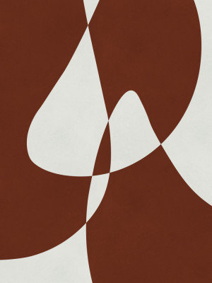 Abstract Terracotta Shapes Print by Other Artist, Size, Frame Color, Format