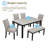 6-Piece Dining Table Set With Bench