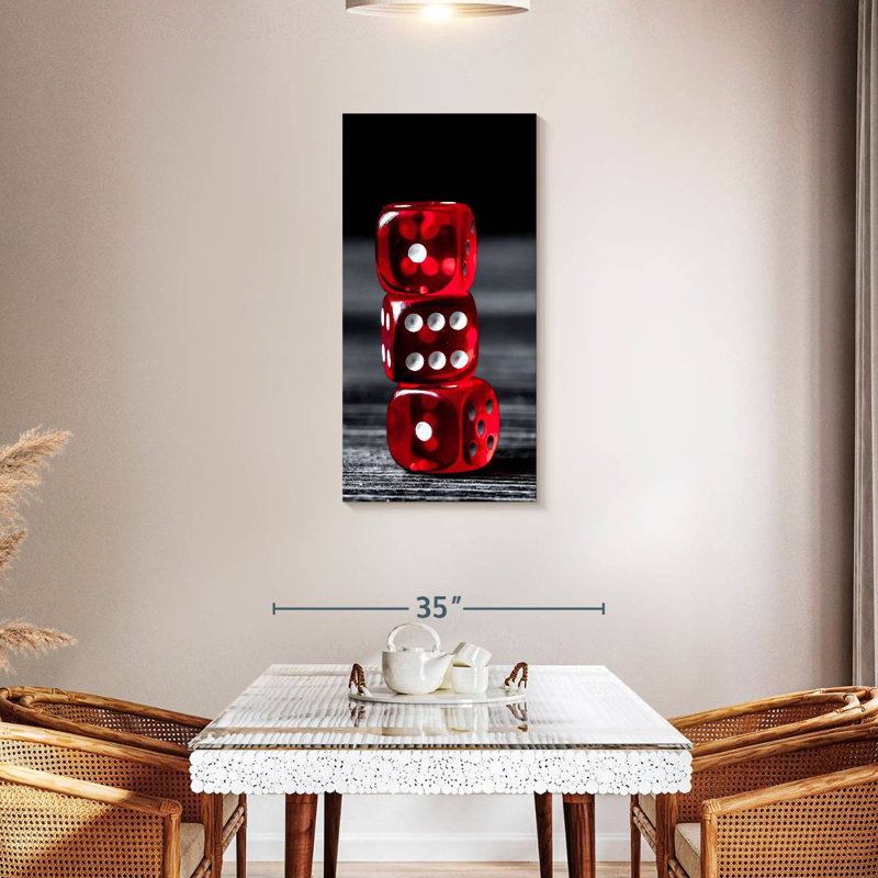 Dice, 42" H x 21" W
