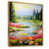 Toile avec cadre flottant or