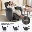 Élégant fauteuil inclinable électrique berçant pivotant avec coussins personnalisables pour un confort maximal-1443898751