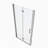 1 3/8" Adjustment,Universal Pivot Shower Door, With 1/4" Tempered Glass Finish 3472-112492171