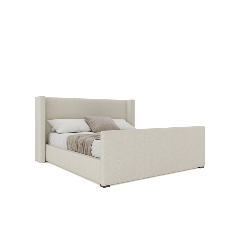 Aylet Luxe Footboard Low Bed, Boucle Off White, King