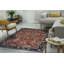 Red Hand-Knotted Wool Floral Symmetrical Classic Traditional Modern Contemporary Carpet Rug-285874449