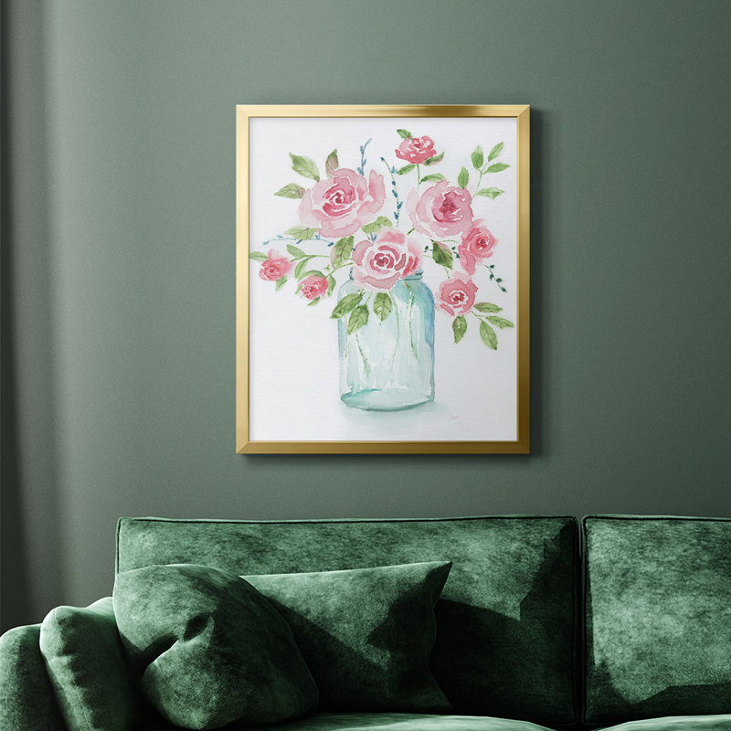 Adorable II, toile encadrée de qualité supérieure - prête à être accrochée, Or, H 24 po x l 20 po