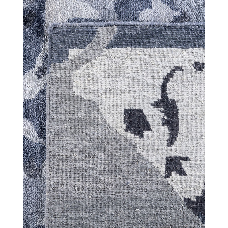 Overdyed One-of-a-Kind 9' 2" x 12' 2" Hand Knotted Area Rug