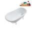1460.5mm x 749.3mm Soaking Acrylic Bathtub-205429042-205429001