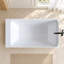 Baignoire de trempage autoportante ovale 51 po. X 27,6 po. Blanc mat