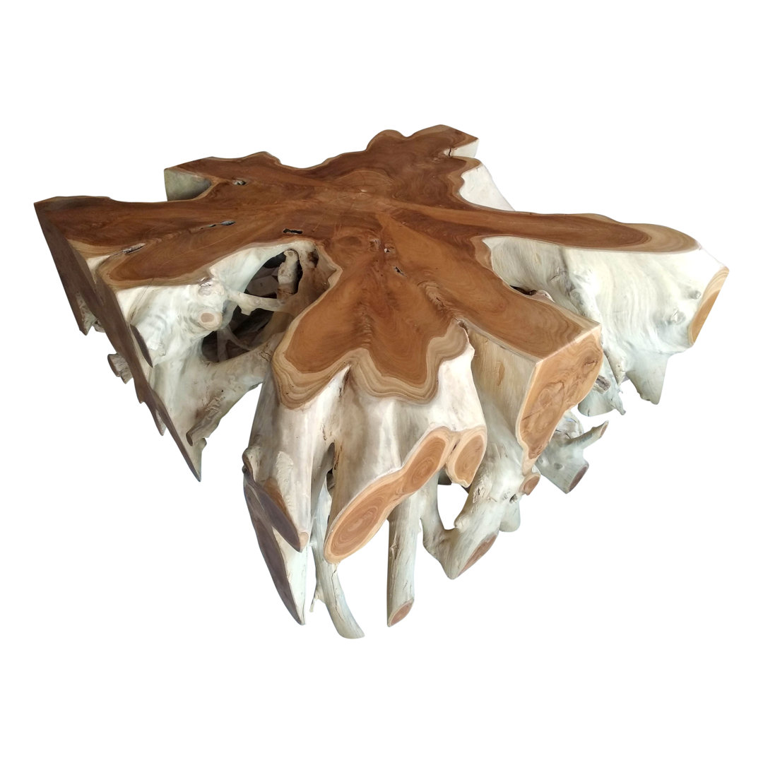 Solid Wood Abstract Coffee Table Lily's Living 