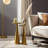 Sculptural Accent Side Tables With Pedestal Bases - Bedside Narrow End Tables Or Stylish Living Room End Tables - Set Of 2, 24", Gold