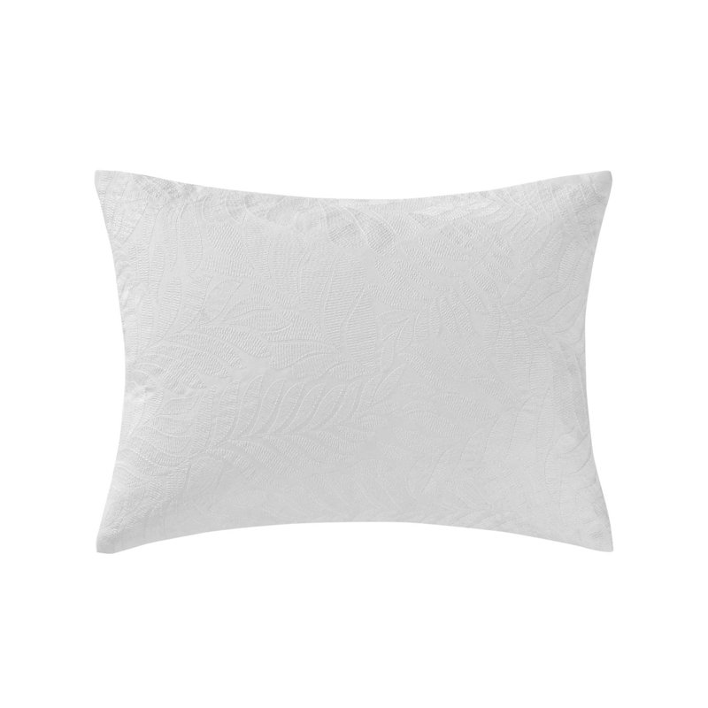 Pillow Cover & Insert, 15"H x 20"W, White Floral, Rectangular