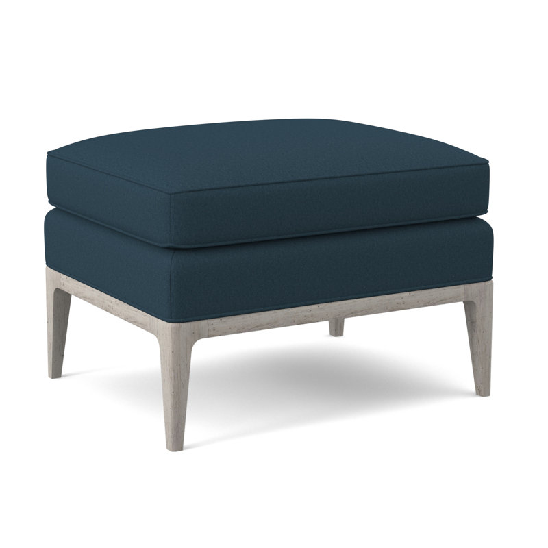 Repose-pieds rectangulaire 28 po Claxton, Lagon Margaret, Bisque