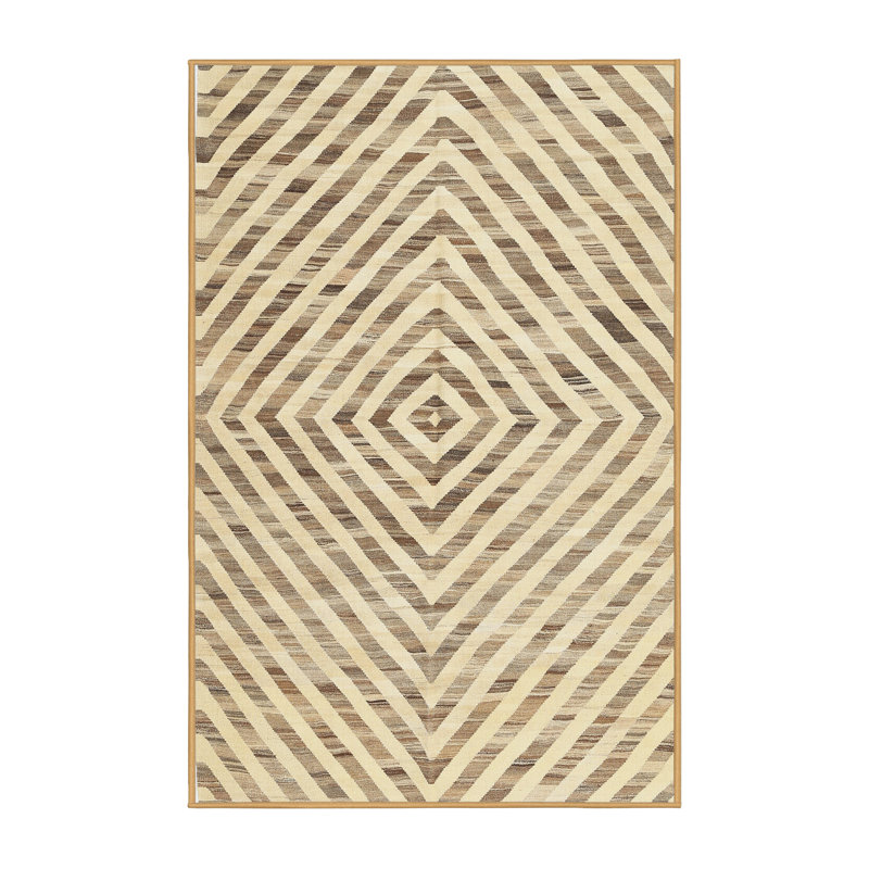 Tapis contemporaine kaki area, Rectangle 5 pi x 7 pi