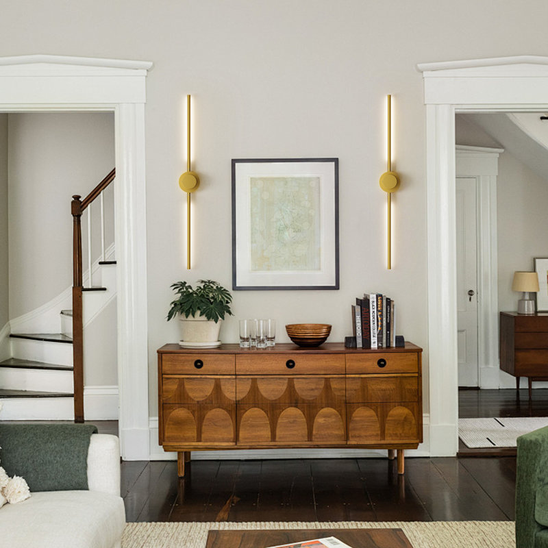 LED Dimmbale Flush Mounted Sconces, Battery Operated Wall Sconces With Remote
