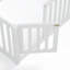 Lit simple avec garde-corps et porte pour enfants, blanc-250761760-250761761