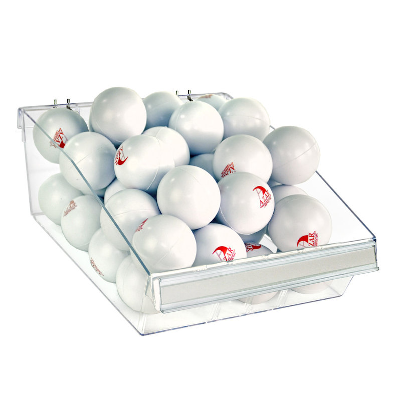 Medium Deep Bin Tray Kit with Adjustable Dividers, up to 3 Compartments for Pegboard or Slatwall