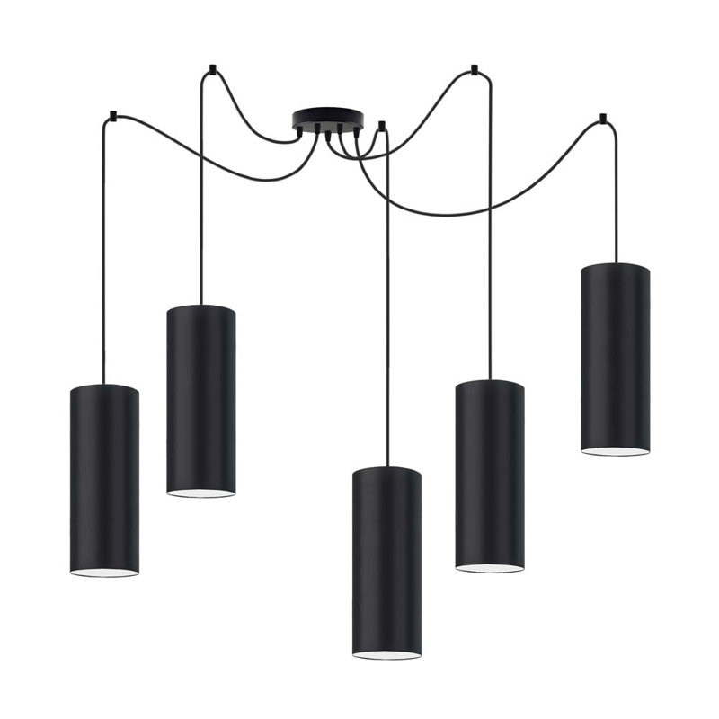 Carsten 5 - Light Cluster Pendant, Black, Black