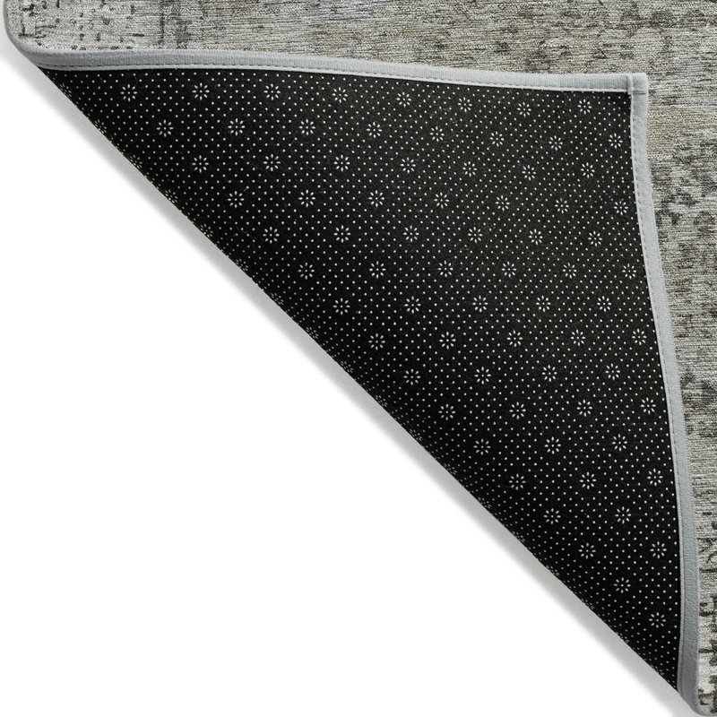 Tapis intérieur / extérieur lavable à la machine Xhevrie, Rectangle 5 pi x 7 pi 6 po