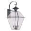 Luminaire suspendu pour lanterne murale d'extérieur 15 po 4Lt avec abat-jour en verre biseauté transparent-101231047