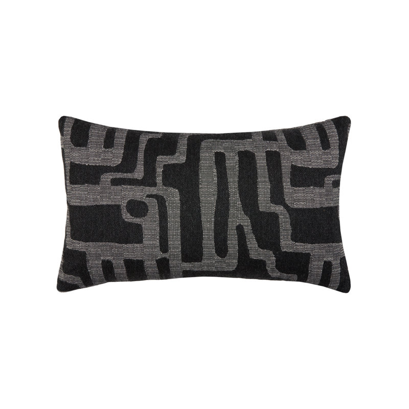 Noble Outdoor Rectangular Sunbrella® Pillow Cover & Insert, Charcoal