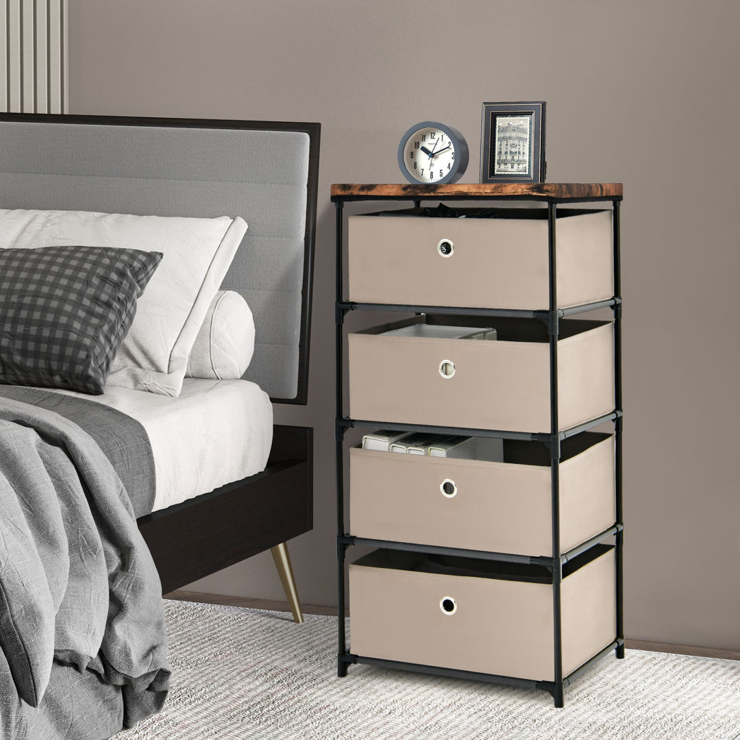 Jaliyiah 4 Drawer Storage Drawer