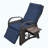Outdoor Recliner Chair,Separate Adjustment Mechanism PE Wicker Adjustable Reclining Lounge Chair And Removable Soft Cushion,Modern Armchair And Ergonomic For Home, Sunbathing Or Relaxation (Navy Blue)-1461761381