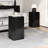 Black Wood-Look End Table, 28.16" Size, Indoor Outdoor Function, Modern Style Addition Shape, Dimension, Construction, Suitable For Large Living Spaces-1281137673-1281137672