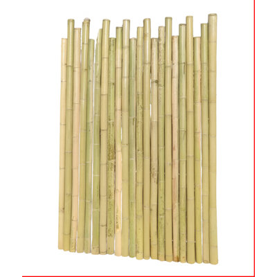 Extra‑Large Timber Uneven Top Bamboo Rolled Fence
