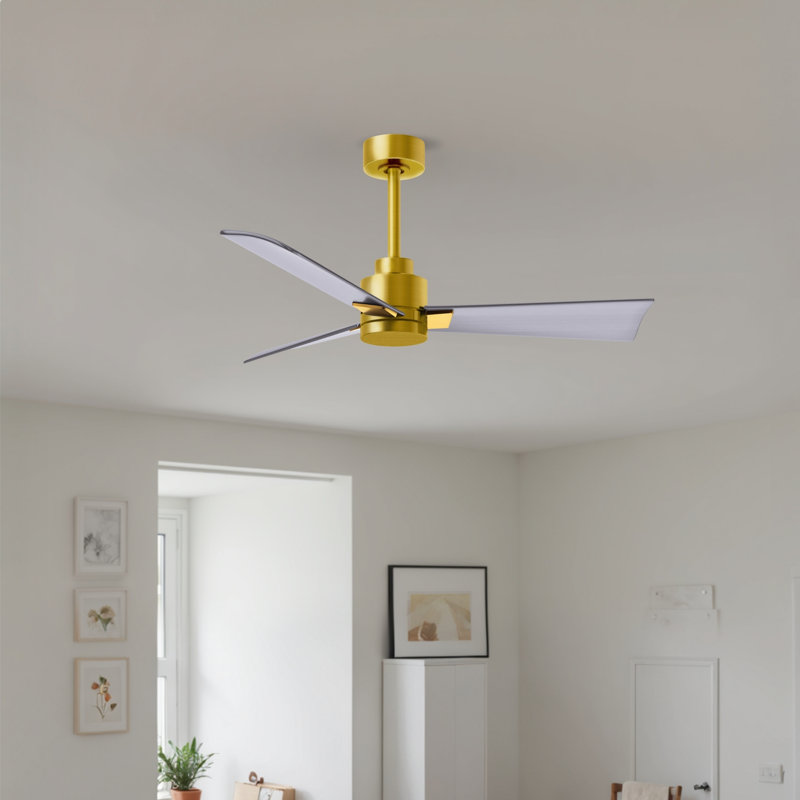 Alessandra 42'' Ceiling Fan, Brushed Nickel, Brushed Brass