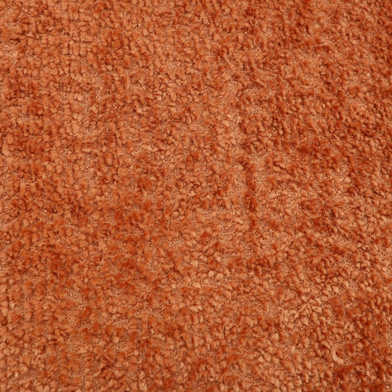 Grand canapé modulaire en U en chenille, 31.89" H x 110.63" W x 56.69" D, 5, Boucle orange