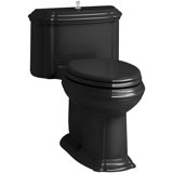 Portrait™ Comfort Height One-Piece Compact Elongated 1.28 GPF Toilet with Aquapiston Flush Technology, Lift Knob Actuator and Glenbury Quiet-Close Seat with Quick Release Functionality